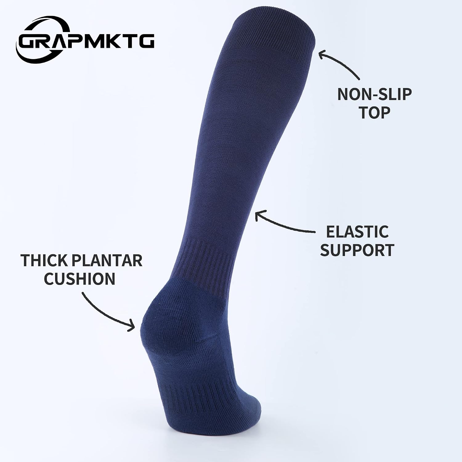 Detalle de GRAPMKTG Knee-High Sports Socks 3-Pack