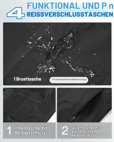Thumbnail 3 de 33,000ft Regenjacke Damen – Wasserdicht, atmungsaktiv und leicht für Herbst & Übergang