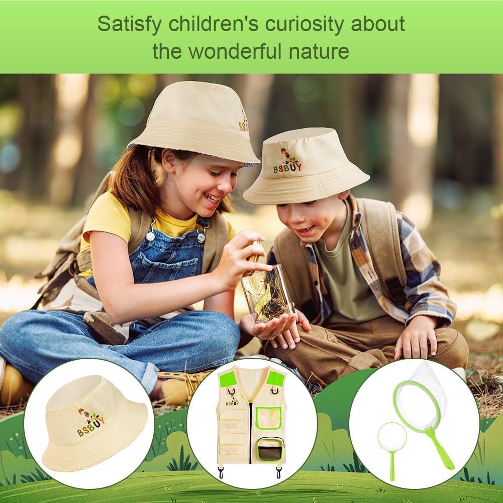 Thumbnail 4 de BSBUY Kids Explorer Kit Outdoor Adventure Set (4-piece dress-up with magnifying glass & insect net)