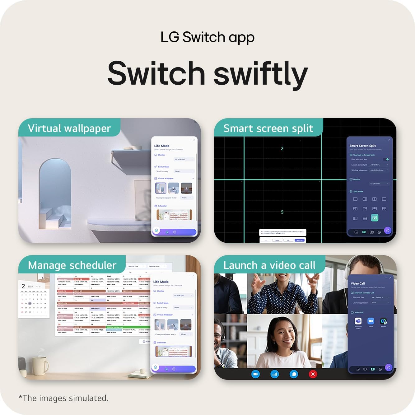 Detalle de LG Monitor 27U631A 27-inch QHD IPS with USB-C, 100Hz and Reader Mode