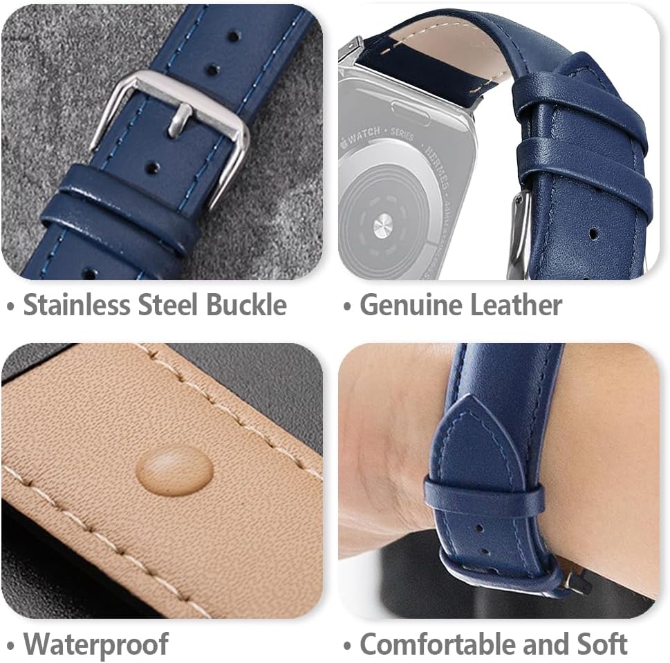 Thumbnail 2 de SZYXMY leather Apple Watch band strap