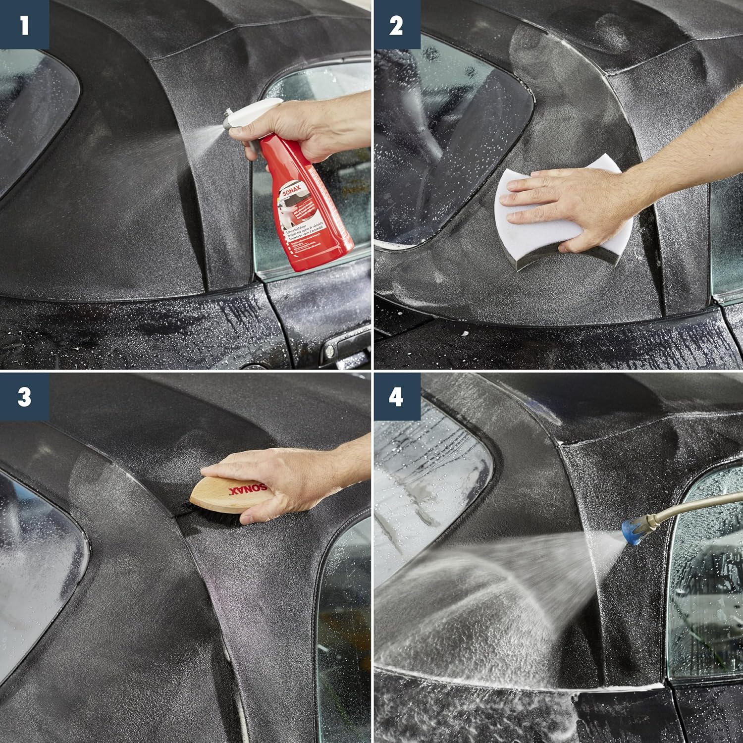 Thumbnail 4 de SONAX CabrioverdeckReiniger (500 ml) – stressesicheres Reinigungsmittel für Gewebe- und Kunststoff-Cabrioverdecke
