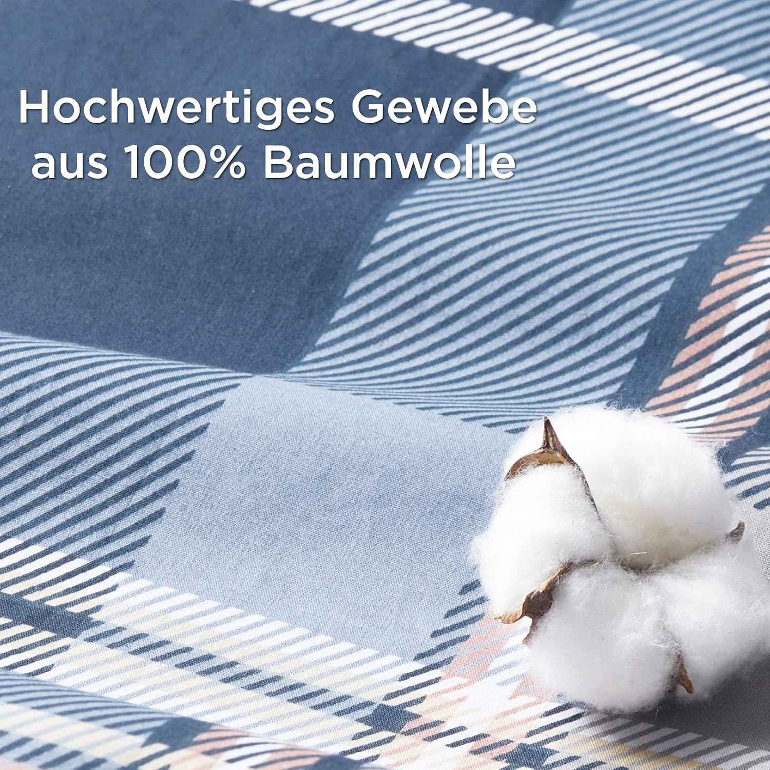 Detalle de BEDSURE Bettwäsche 135x200 Baumwolle