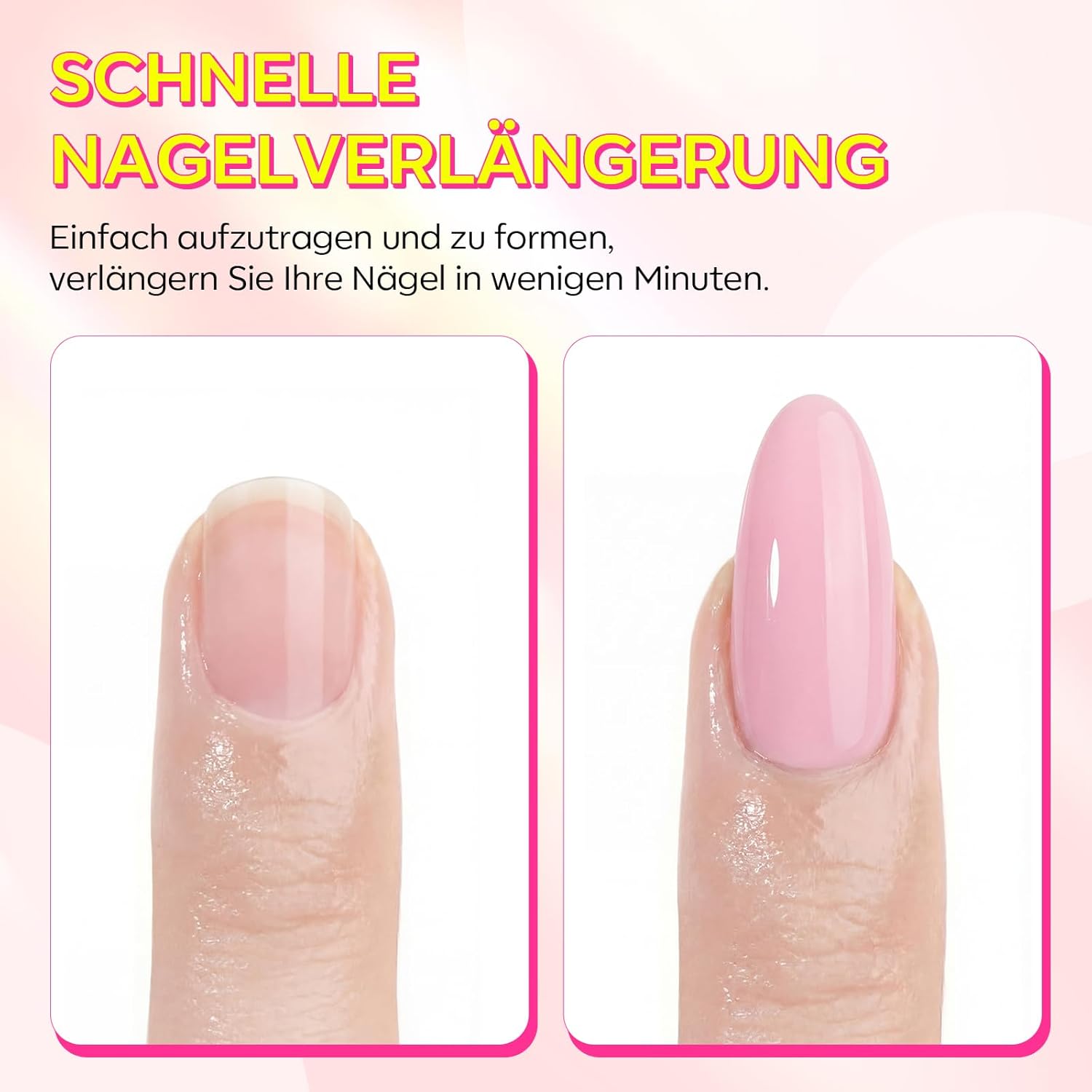 Detalle de Makartt Acrylpulver für Nägel – 56 g, Hell-Pink: Starterset für Anfänger und Profis