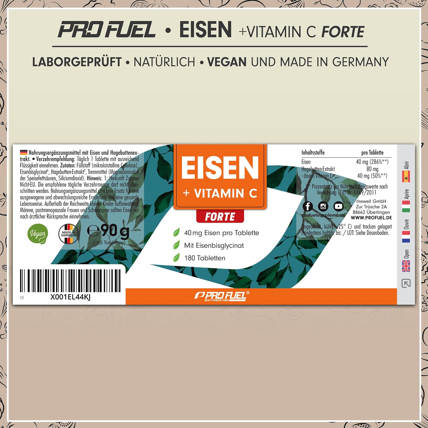 Thumbnail 5 de Eisentabletten hochdosiert 180x 40 mg Eisen