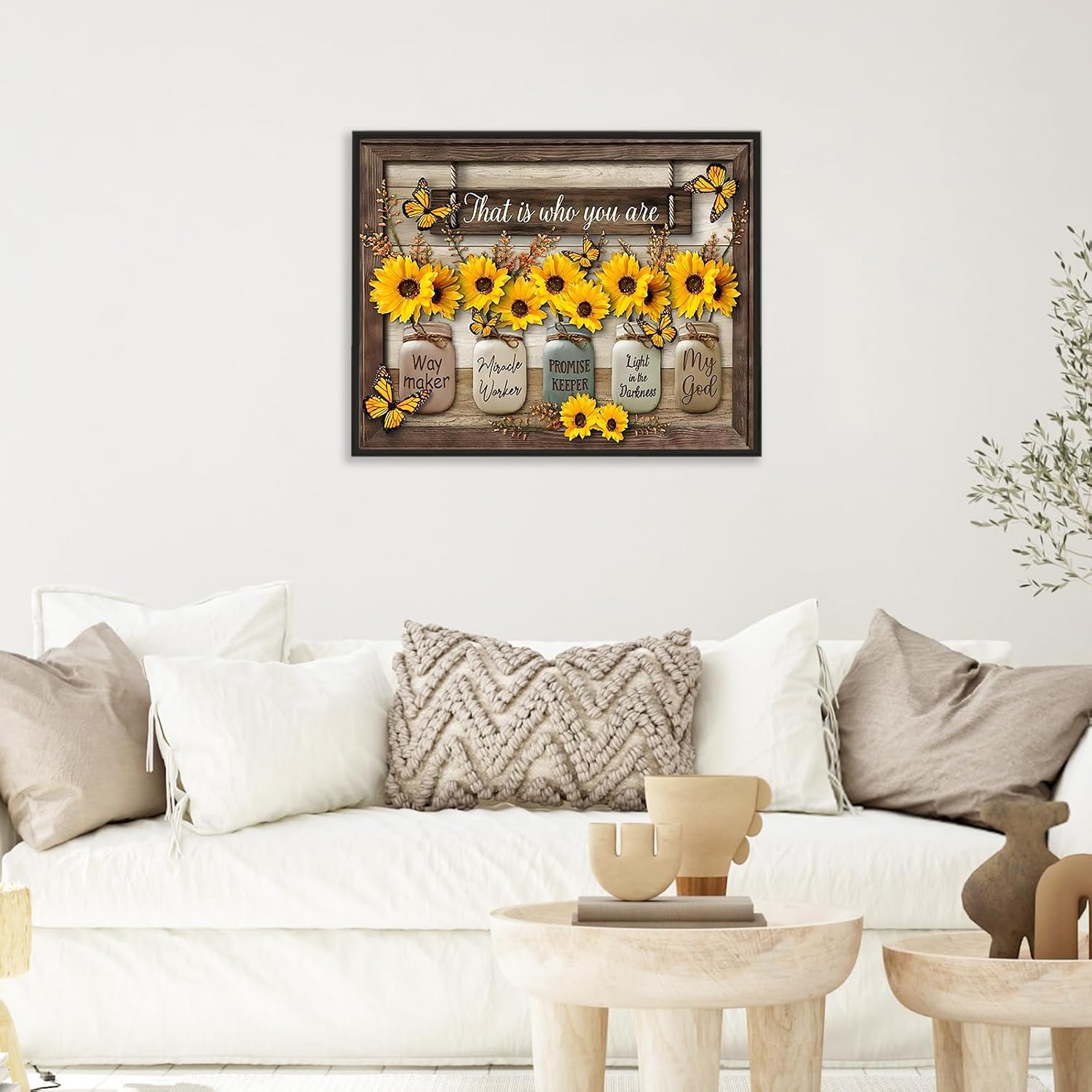 Thumbnail 6 de Camocin Art Malen nach Zahlen Erwachsene „Sonnenblumen & Schmetterling“ (40x50 cm) – Leinwand-Set zum DIY