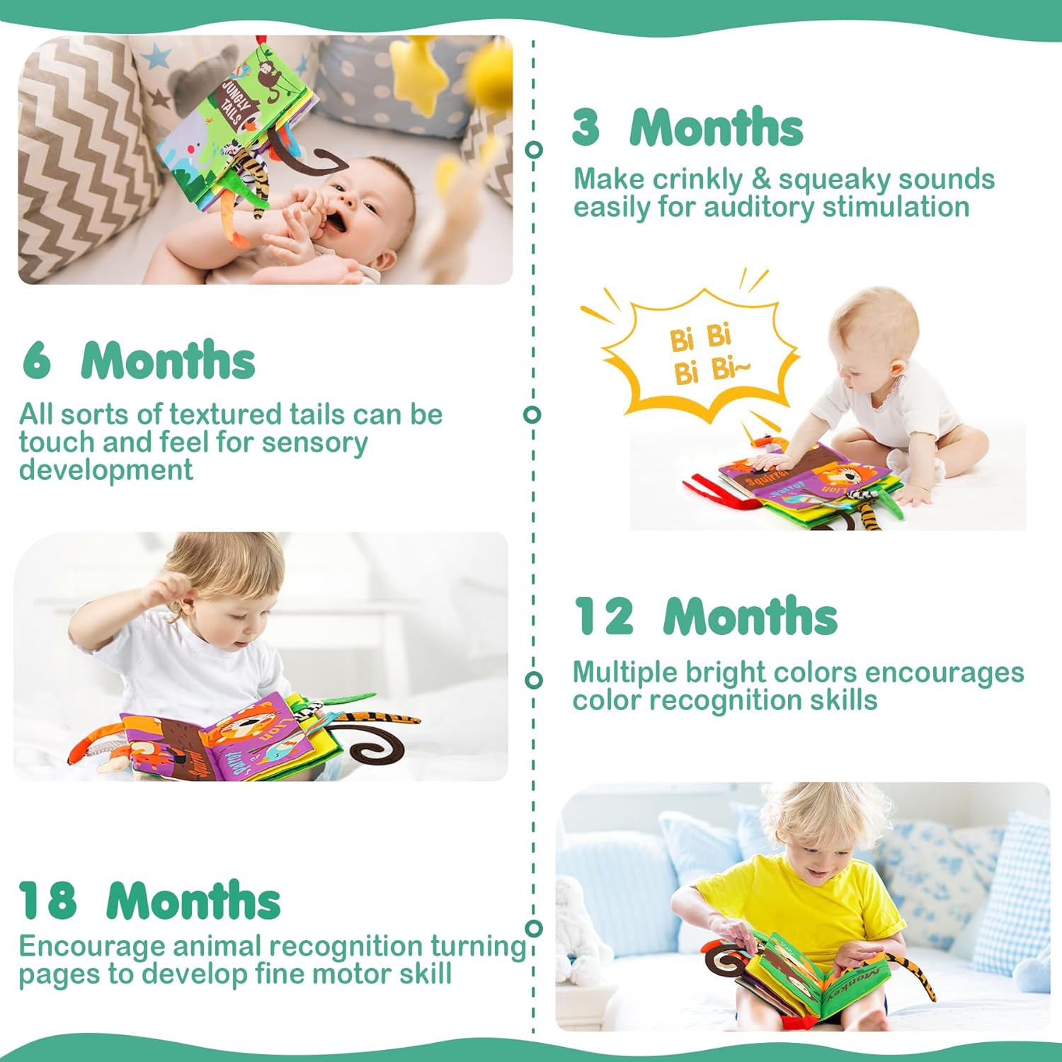 Detalle 1 de beiens Baby Spielzeug 0–24 Monate