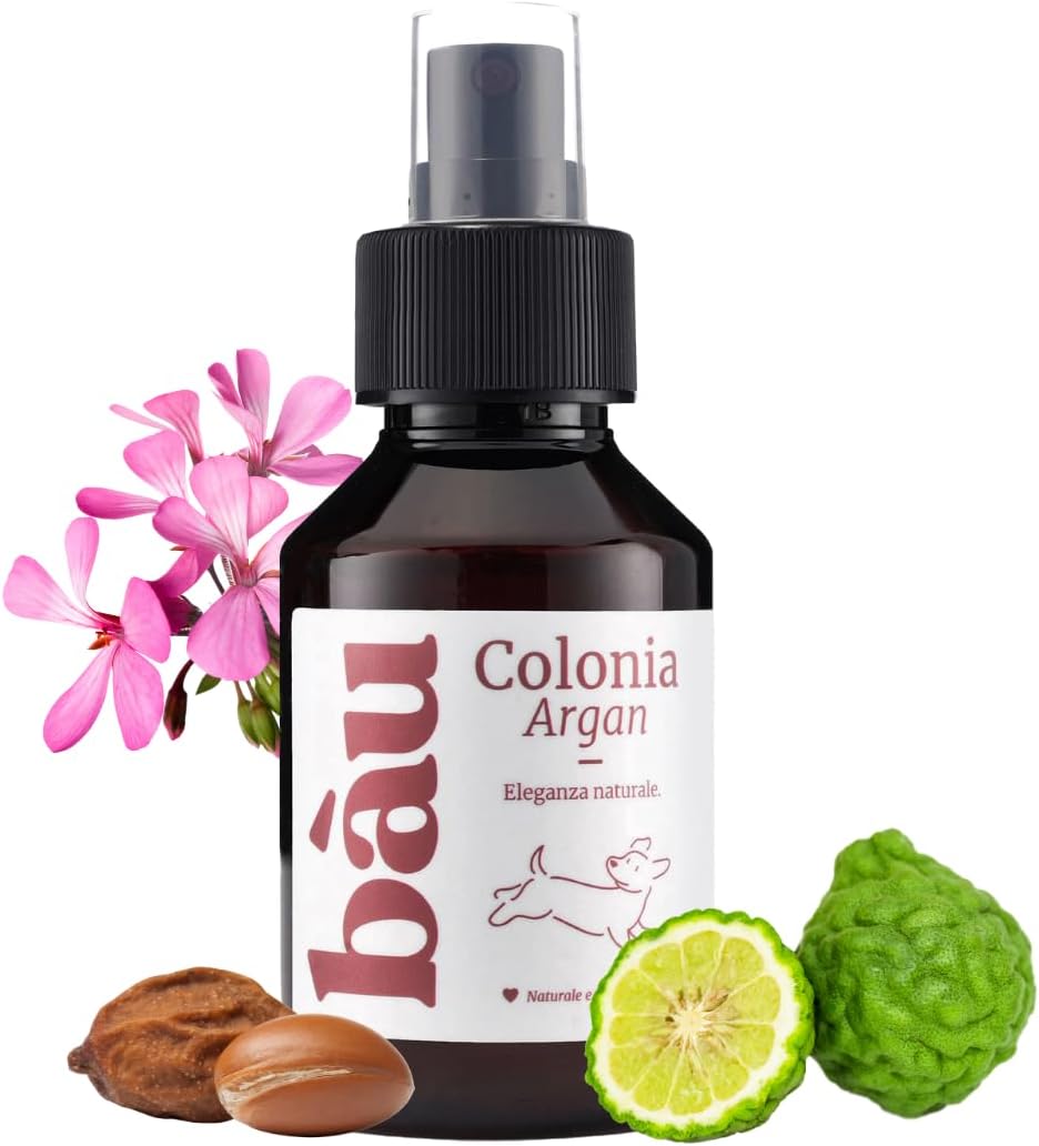 Detalle de Bau Profumo per Cani Lunga Durata – Deodorante Cane con Oli Essenziali, Argan e Patchouli