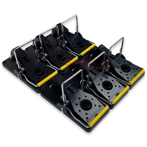 Detalle de Roshield 6 pièges à souris réutilisables – kit efficace et sensible pour l’intérieur et l’extérieur