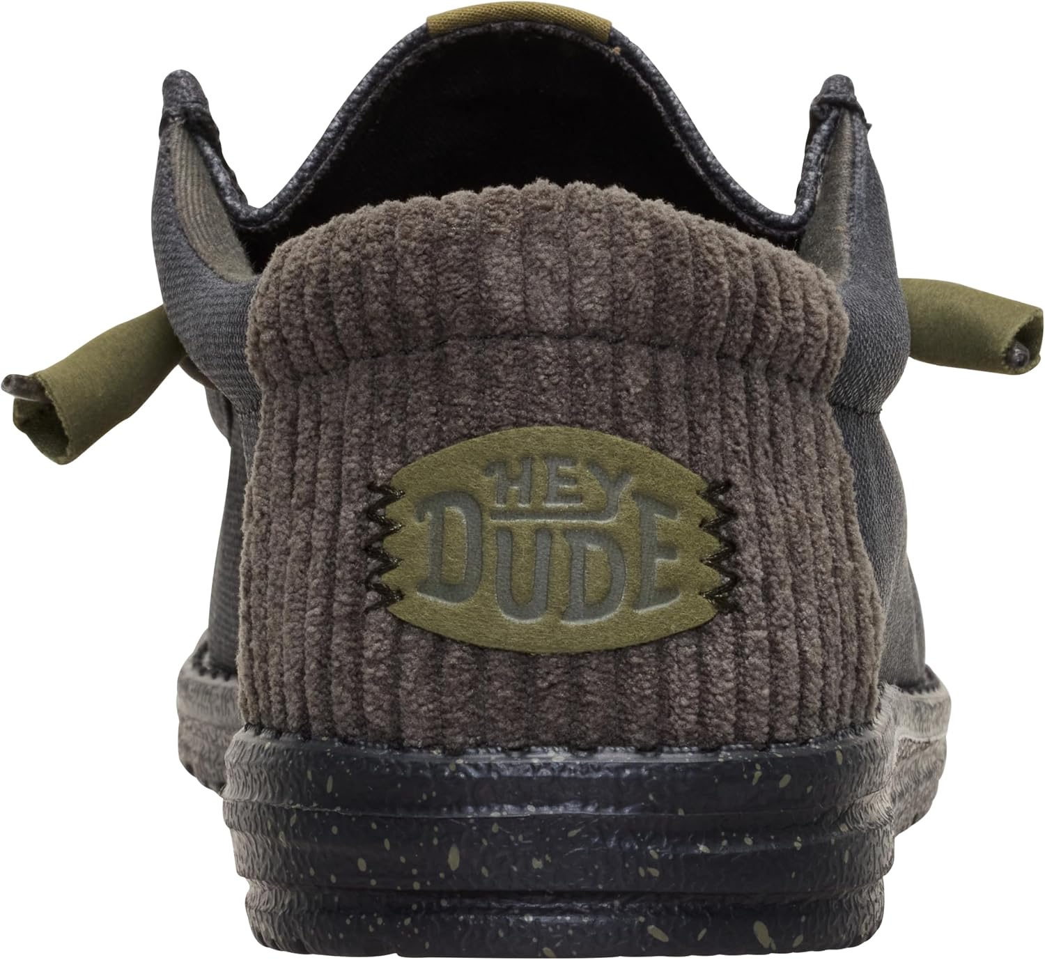 Detalle de HEYDUDE Wally Waxed Casual Moccasin Uomo: comfort quotidiano con stile casual