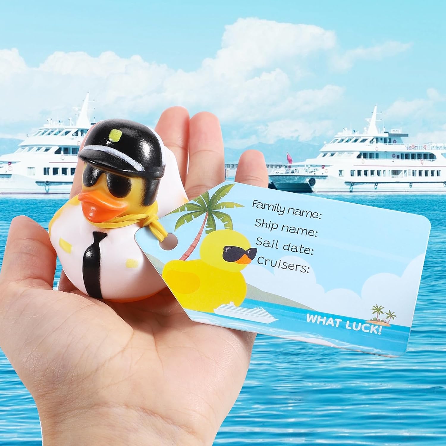 Detalle 2 de 100Pcs Cruise Ducks Tag Kit 🦆