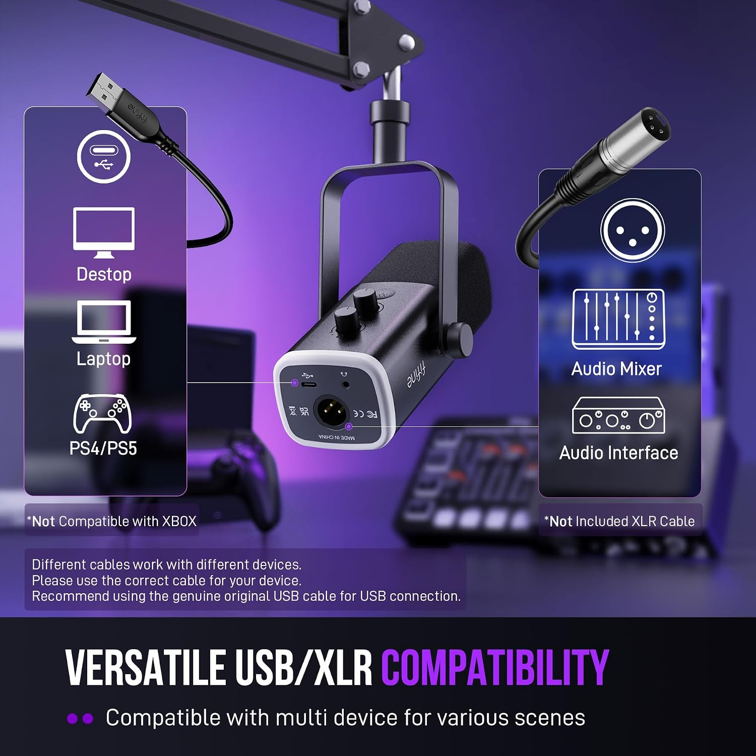 Thumbnail 6 de FIFINE AmpliGame AM8T XLR/USB Gaming Microphone Set (Dynamic PC Microphone)