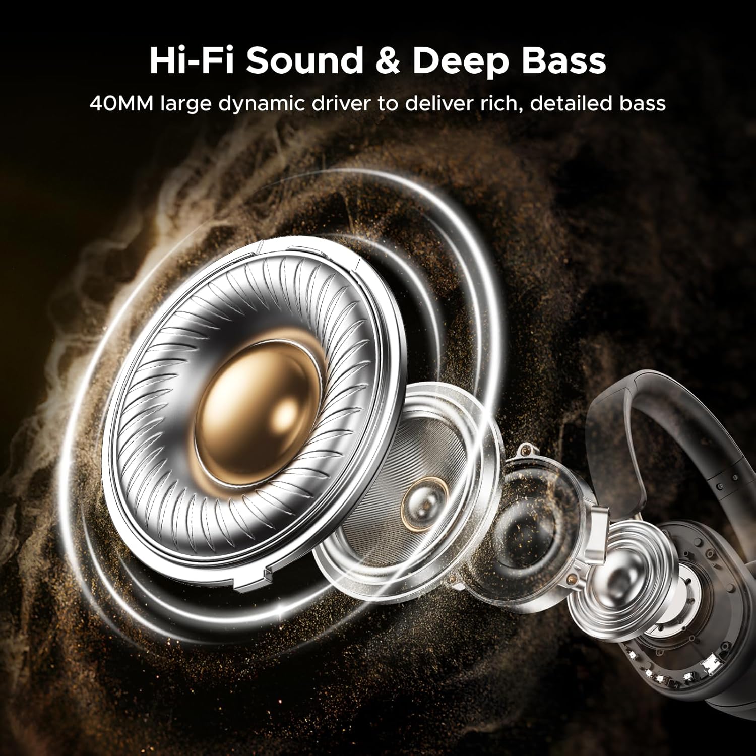 Thumbnail 4 de UGREEN HiTune Max5c ANC headphones 75H battery