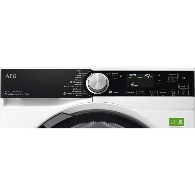 Detalle 2 de Secadora de bomba de calor AEG TR959V6PBC 9 kg – 3DScan y MixDry, conectada