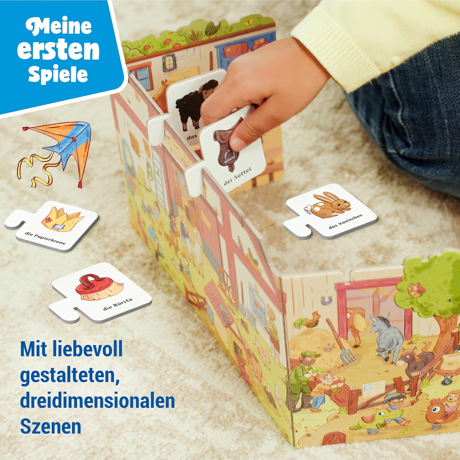Detalle 2 de Ravensburger 12010003: Sachen suchen – Das Spiel – Meine ersten Spiele (ab 2 Jahre, 1–4 Spieler)
