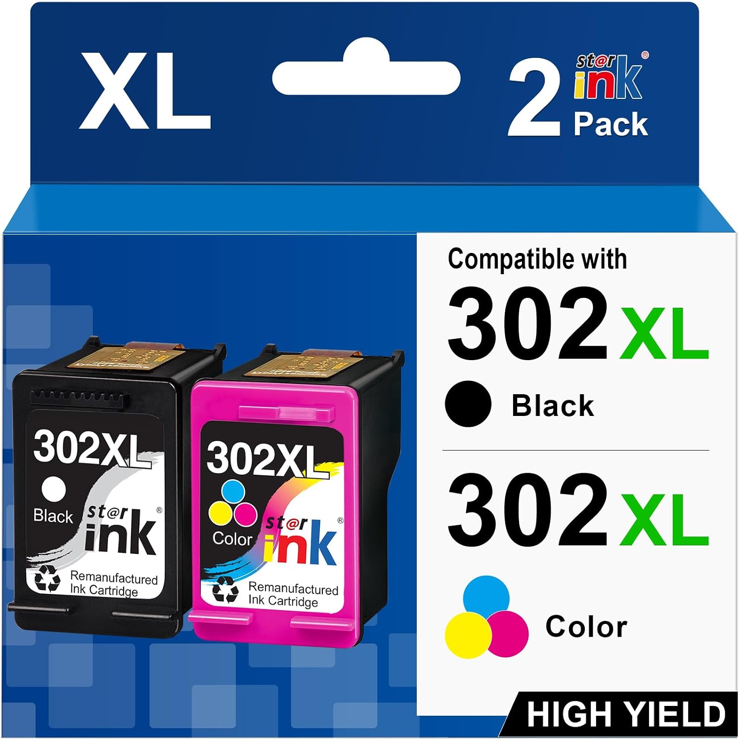 Detalle de Starink 302XL Multipack 2er (1 Schwarz 1 Farbe) đź–¨