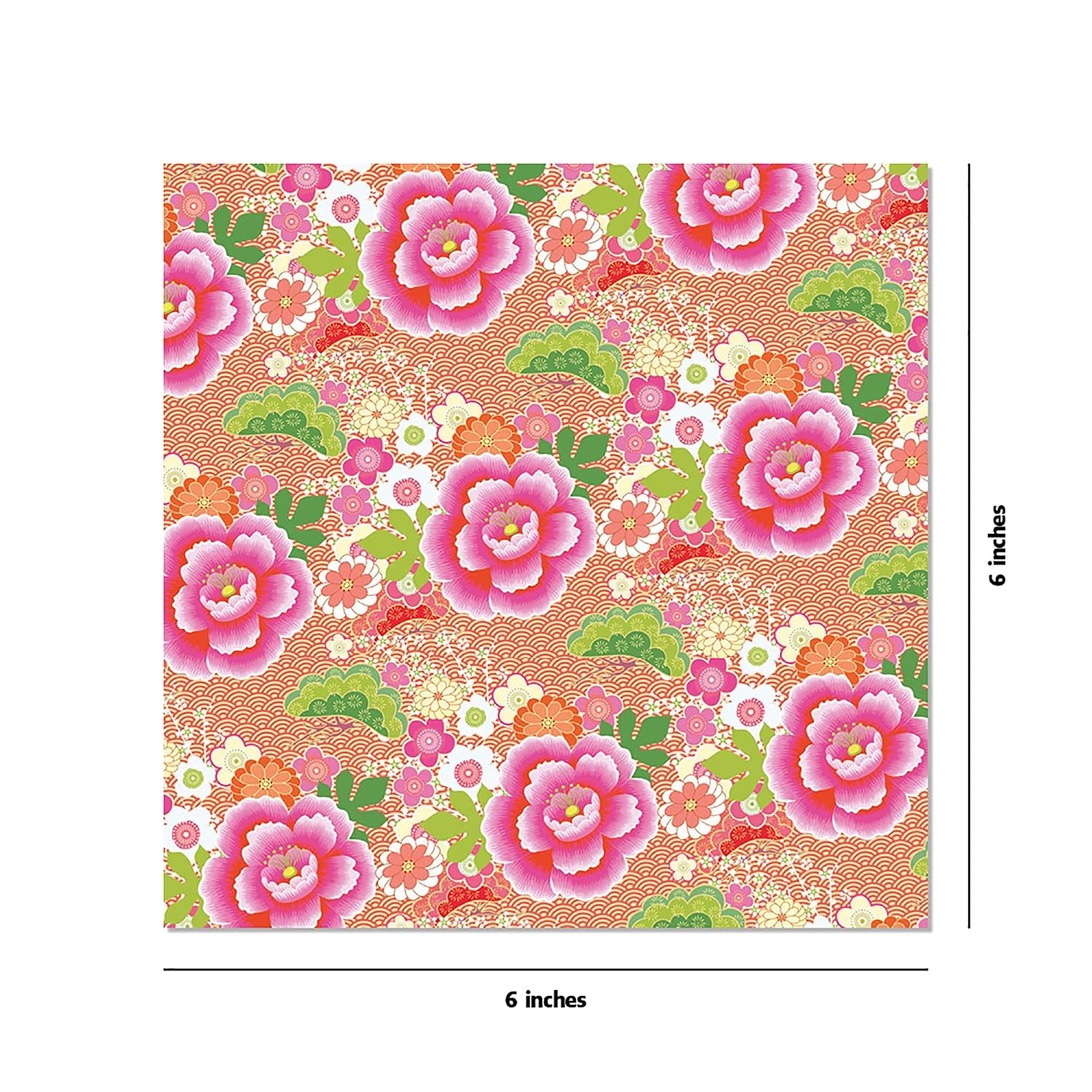 Thumbnail 2 de Origami Paper 500 Sheets, Japanese Washi Patterns 6, 15 cm, Double-Sided