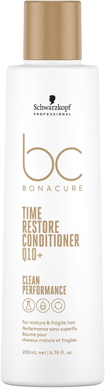 Detalle de Schwarzkopf Professional Bonacure Time Restore Conditioner – Haarspülung für reifes Haar, 200 ml