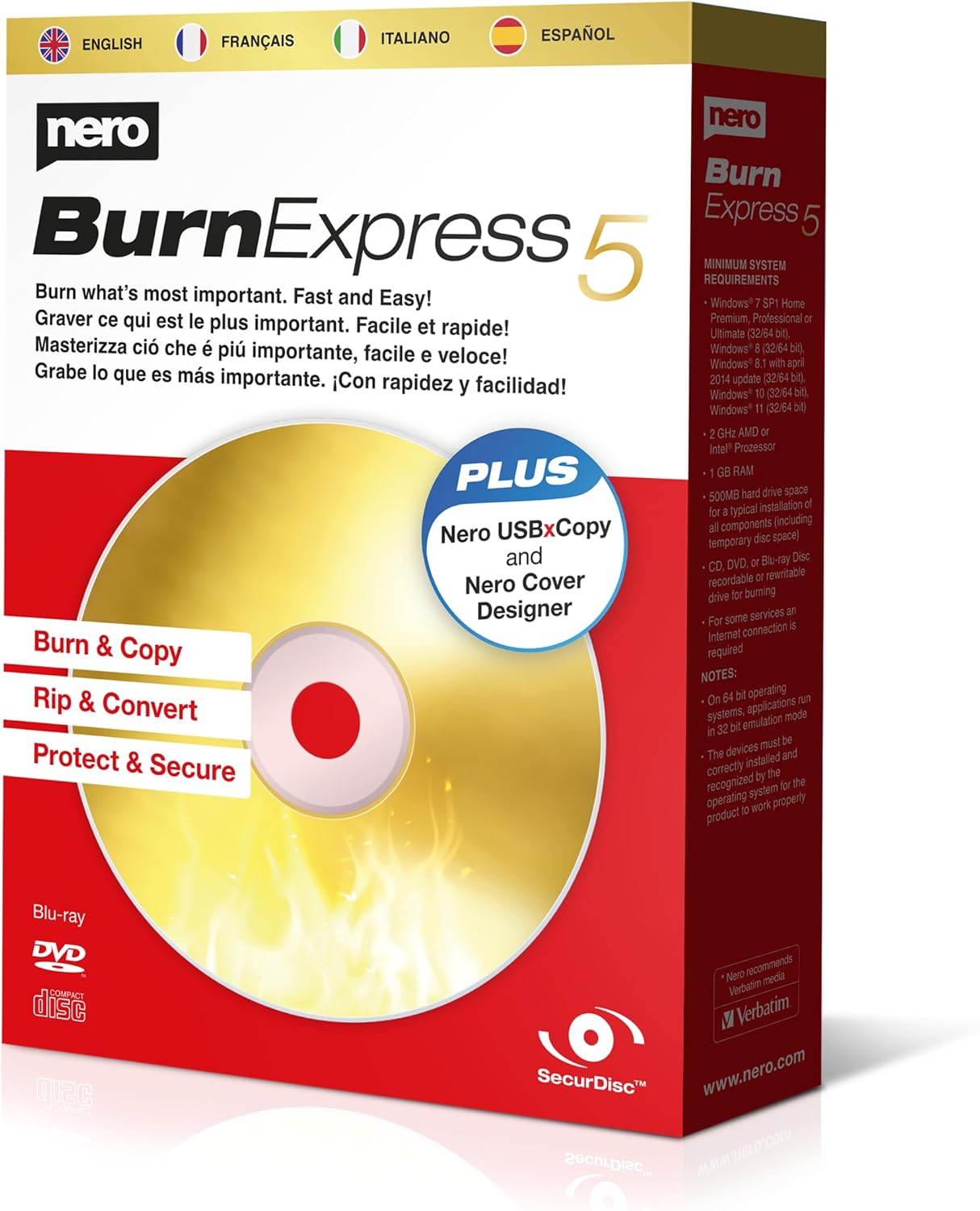 Nero Burn Express 5 1 PC para Windows 📀