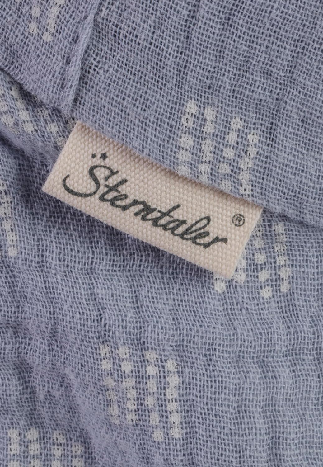 Detalle de Sterntaler Casquette à Pois en Mousseline avec Protection de la Nuque et Cordon de Serrage – Garçon