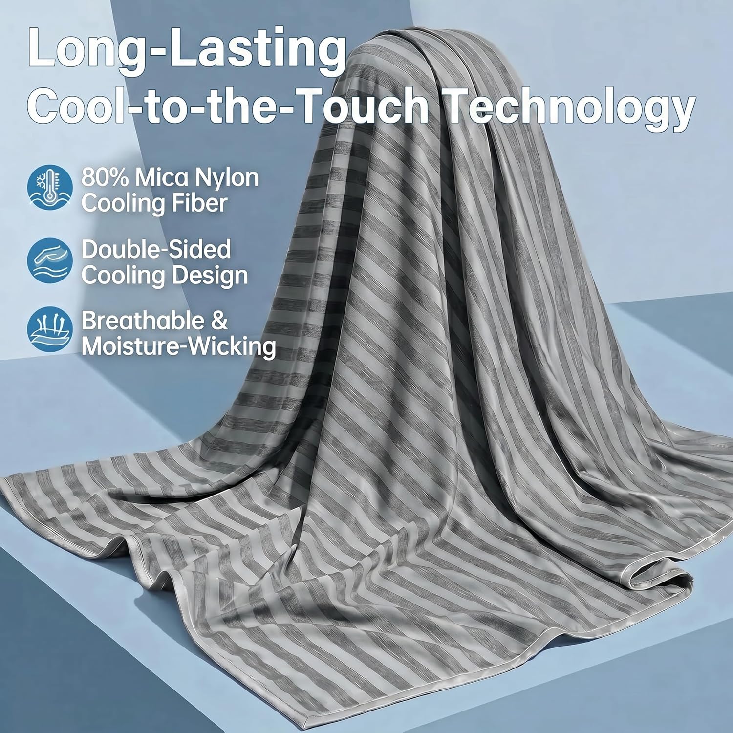 Detalle de Guohaoi Cooling Blanket (90"x90" Queen) for Hot Sleepers and Night Sweats