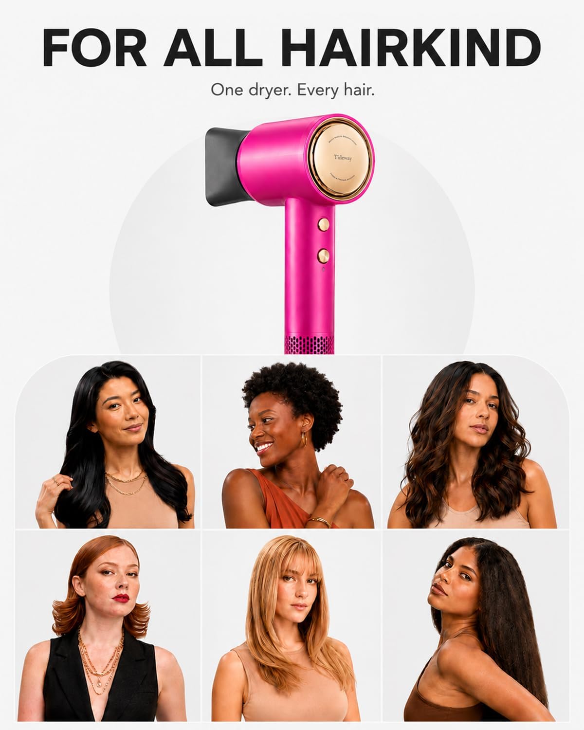 Thumbnail 6 de Tideway H11 Professional High-Speed Ionic Hair Dryer (110,000 RPM) with Magnetic Diffuser