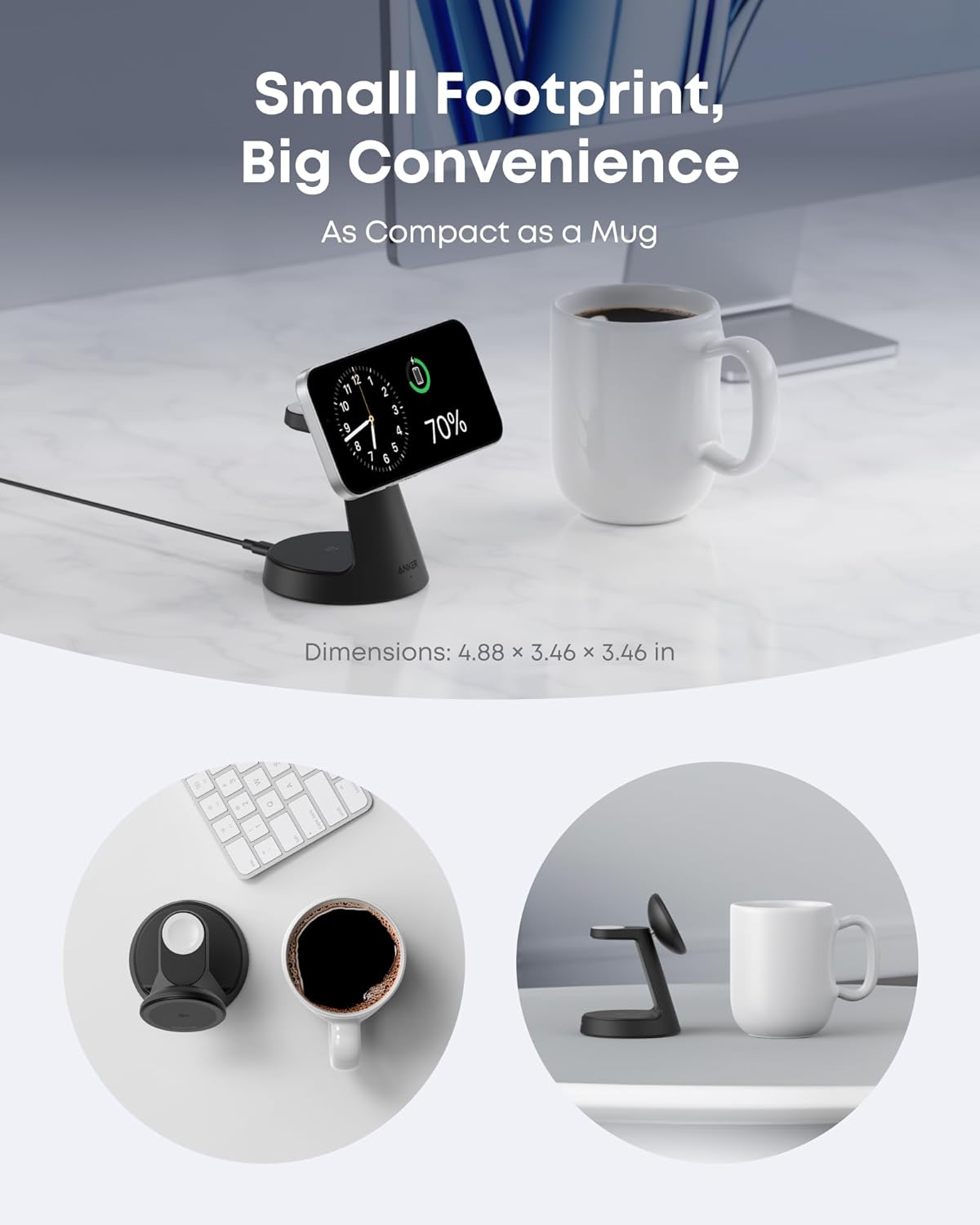 Thumbnail 2 de Anker MagGo 3-in-1 Wireless Charger