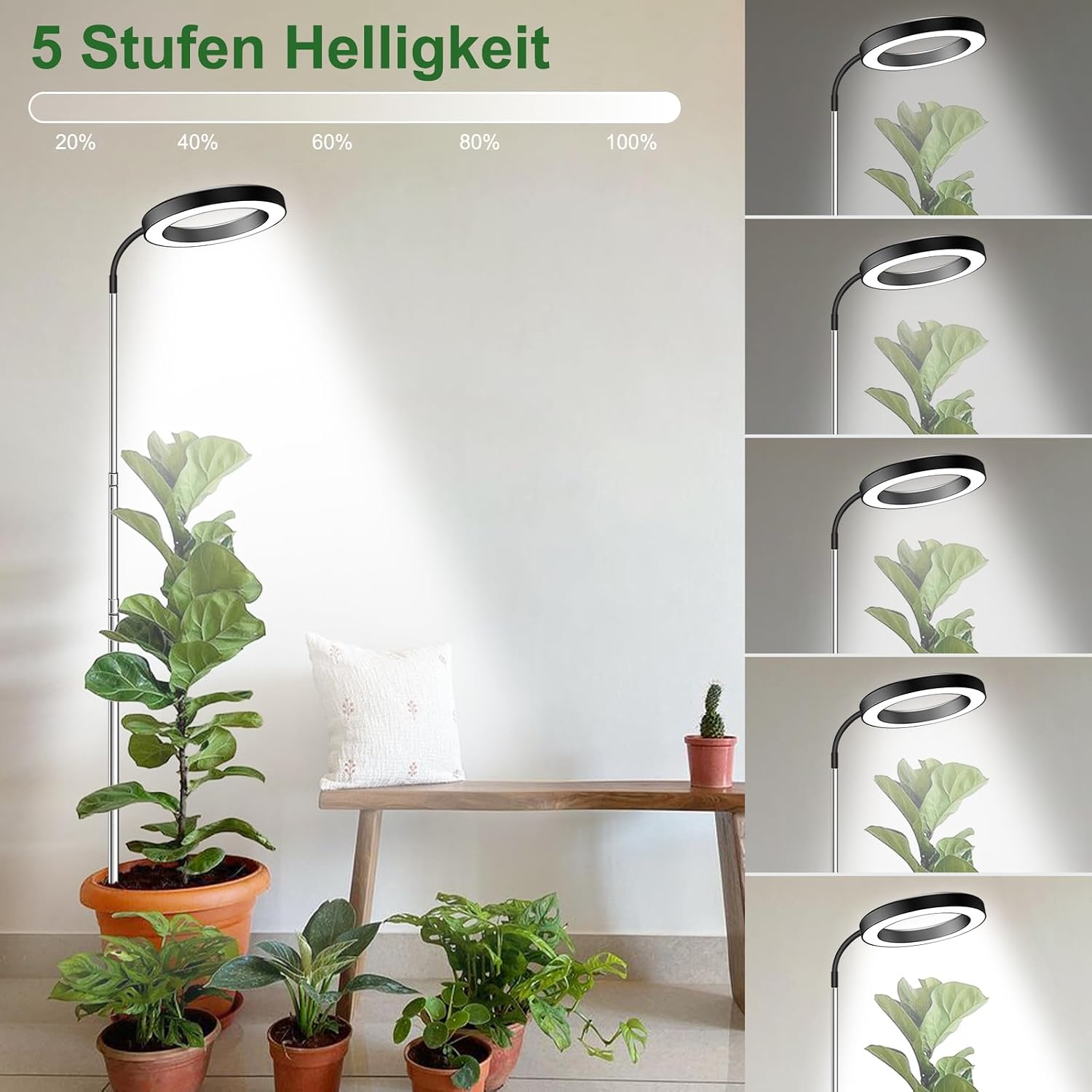 Thumbnail 5 de wolezek Pflanzenlampe LED Vollspektrum 160 cm 🌱