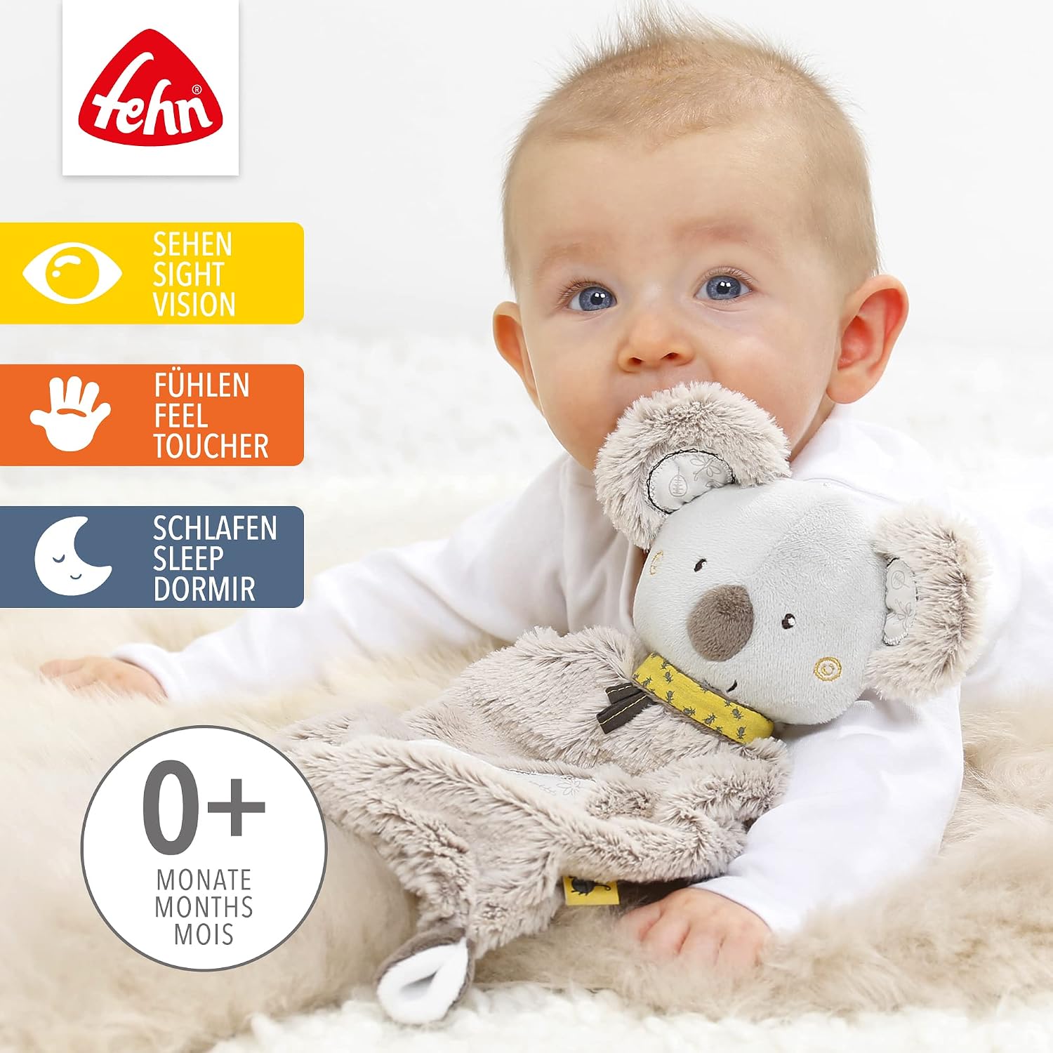 Detalle de Fehn panno di coccole Koala – Compagno di giochi e coccole per neonati (0+ mesi), 27 cm