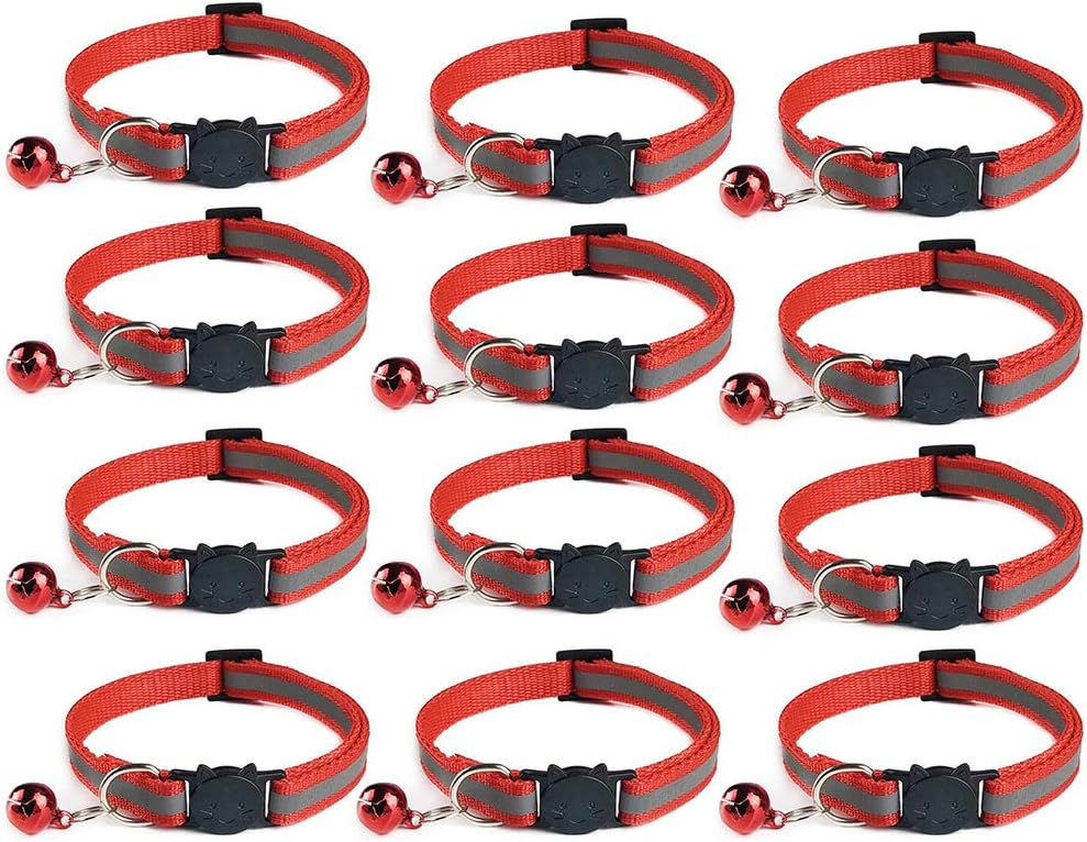 Detalle de Tafeiya Reflective Cat Collars 12 pack