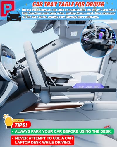 Thumbnail 3 de Portable Large Steering Wheel Tray Table Laptop tray for car 🚗