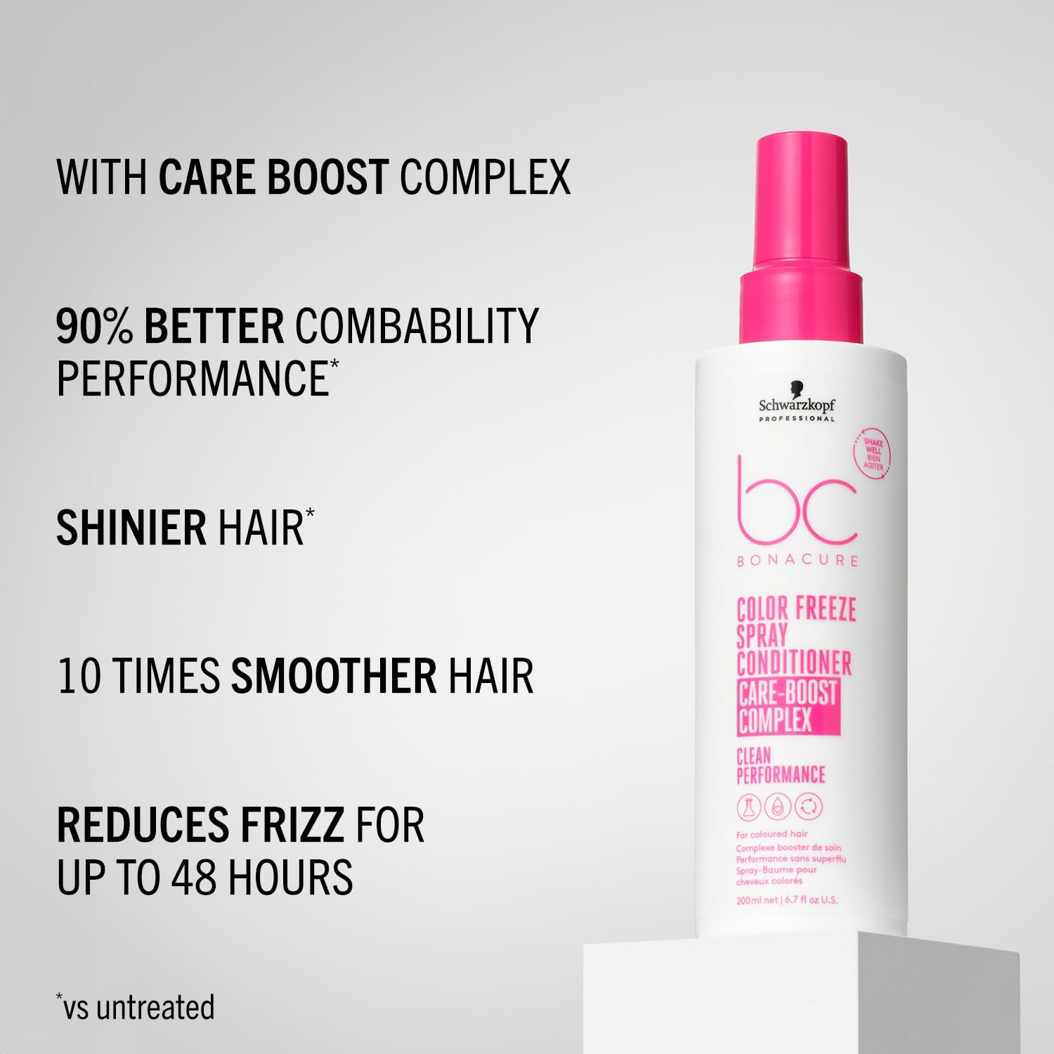 Thumbnail 2 de Schwarzkopf Professional Bonacure Color Freeze Spray Conditioner (200 ml) for porous colour-treated hair