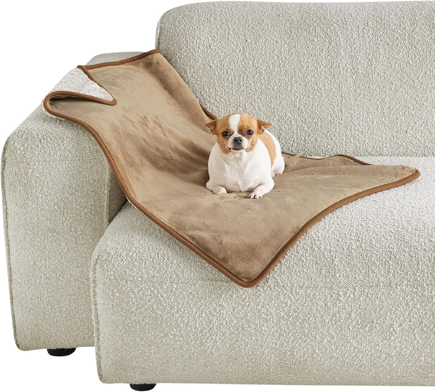 Thumbnail 6 de LE SURE wasserdichte Hundedecke aus Sherpa Fleece (mittelgroß) 100 x 80 cm – Dunkelgrau