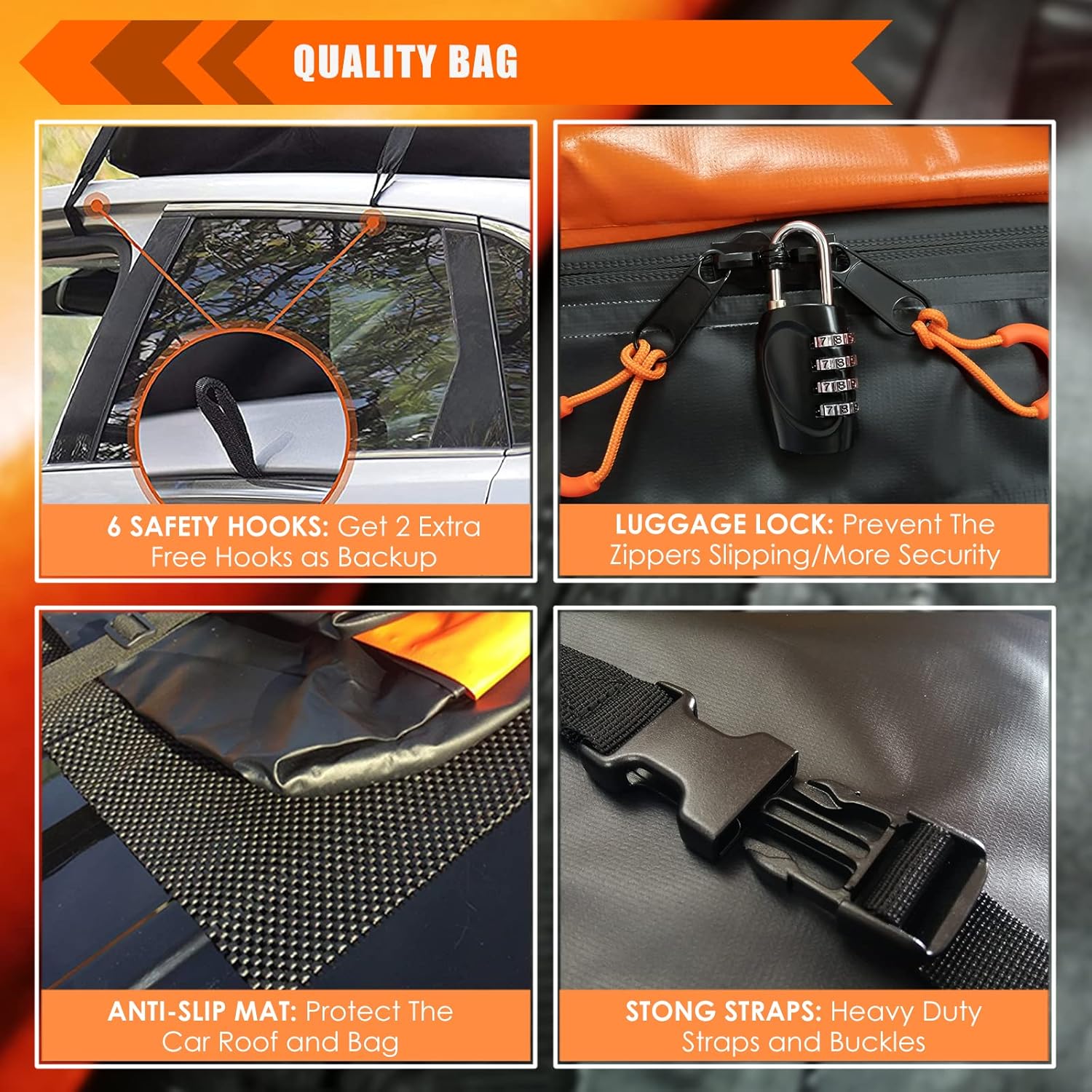 Thumbnail 4 de MeeFar XBEEK Roof Cargo Bag 20 cu ft