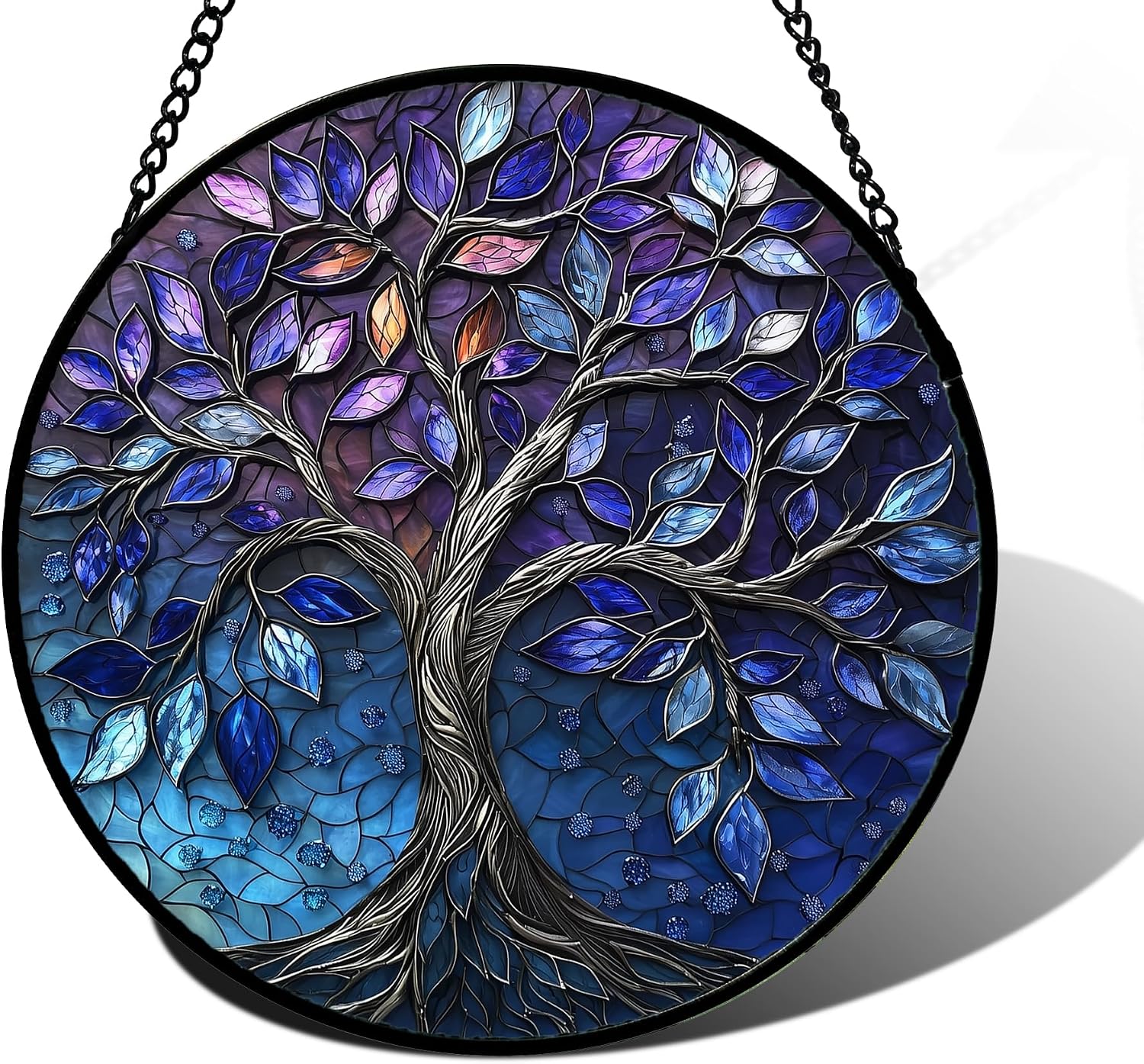 Thumbnail 6 de Stained Glass Owl Suncatcher 7.8-Inch