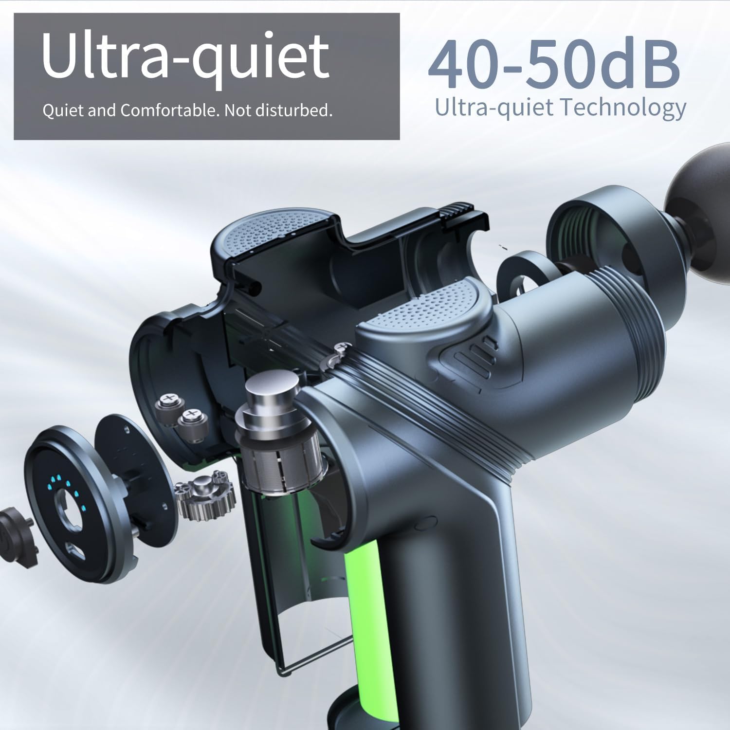 Detalle de LEERCON Massage Gun 6-speed deep tissue massage 🏋