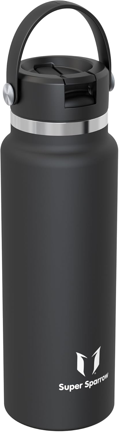 Detalle de Sparrow Trinkflasche Edelstahl 1.2L – Weithals-Design, SwivelSip, BPA-frei