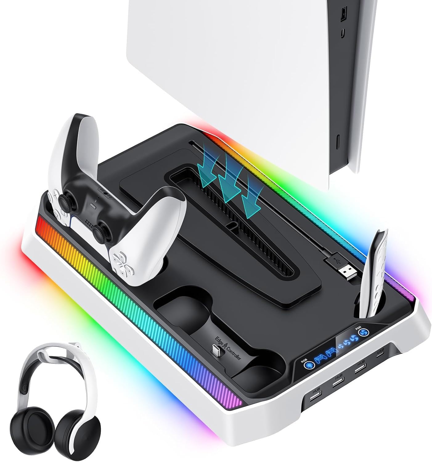Detalle de JORREP Charging Station for PS5 Dual Controller