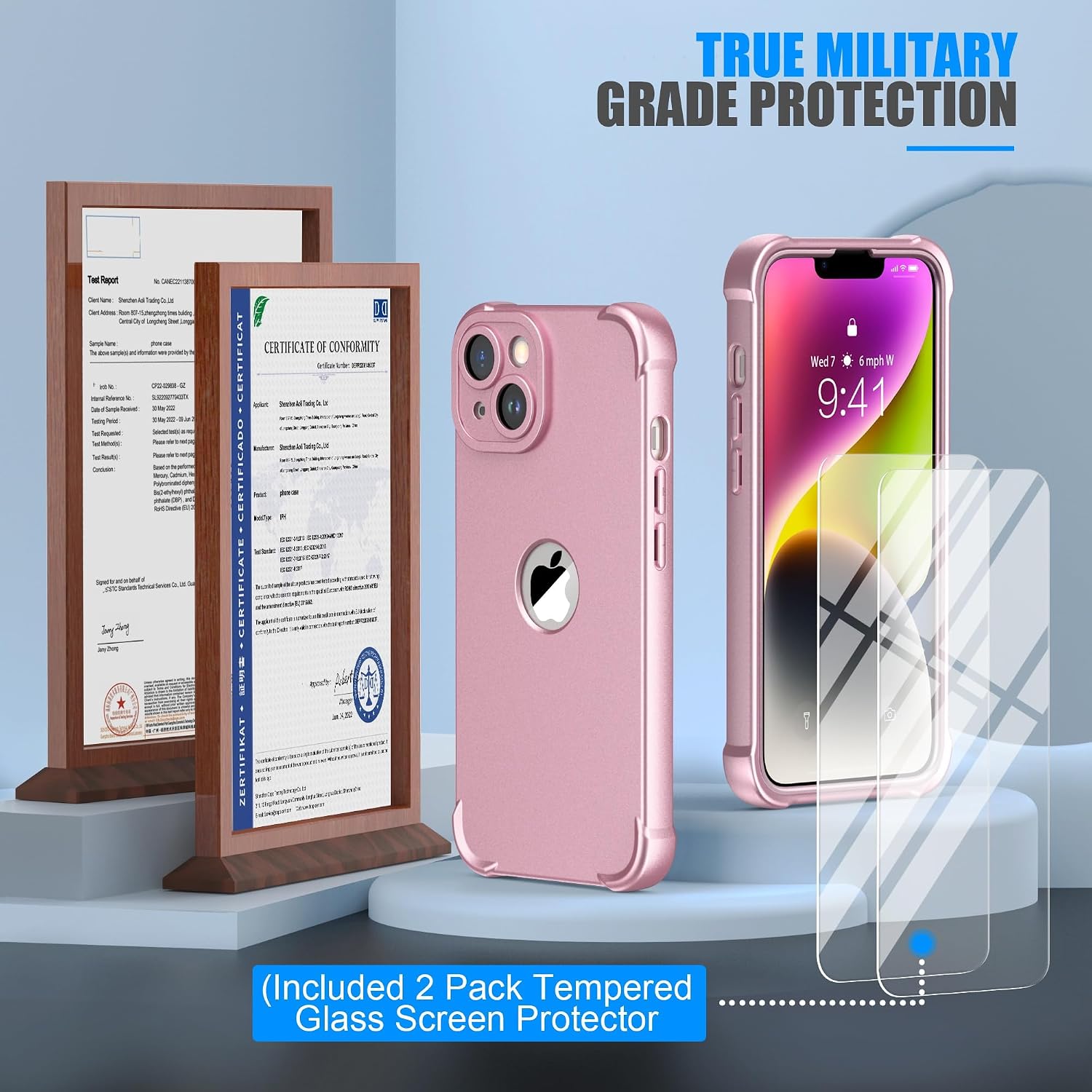 Thumbnail 6 de iPhone 14 Plus silicone case with 2 glass