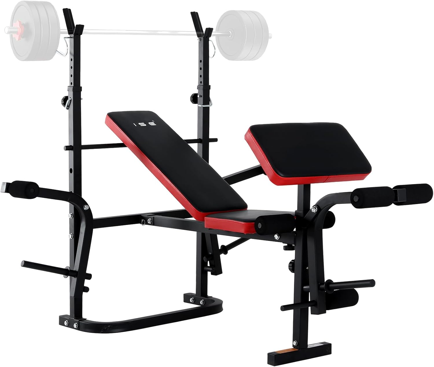 Detalle de ISE Banc Musculation Complet – Banc de Musculation Multifonction, inclinable et pliable