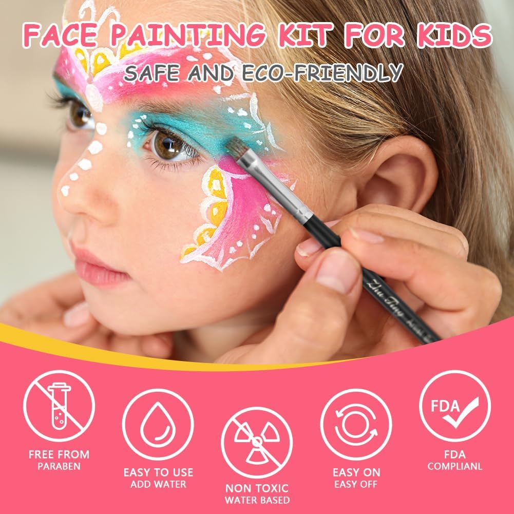 Thumbnail 1 de LOPHE Trucco Viso Bambini – 39 Colori Body Paint con 5 Pennelli, sicuro e non tossico