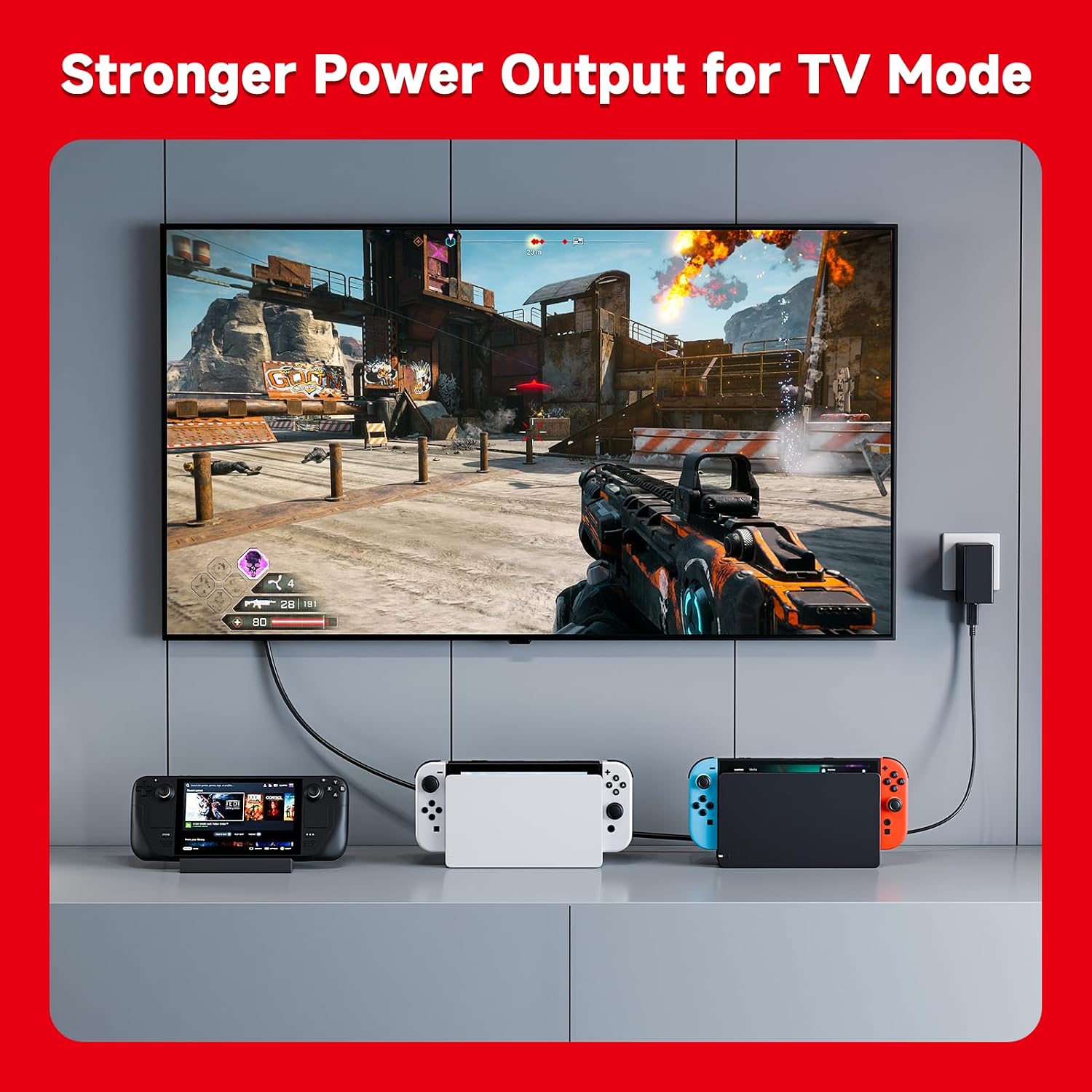 Thumbnail 3 de Nintendo Switch 45W AC Adapter fast charger