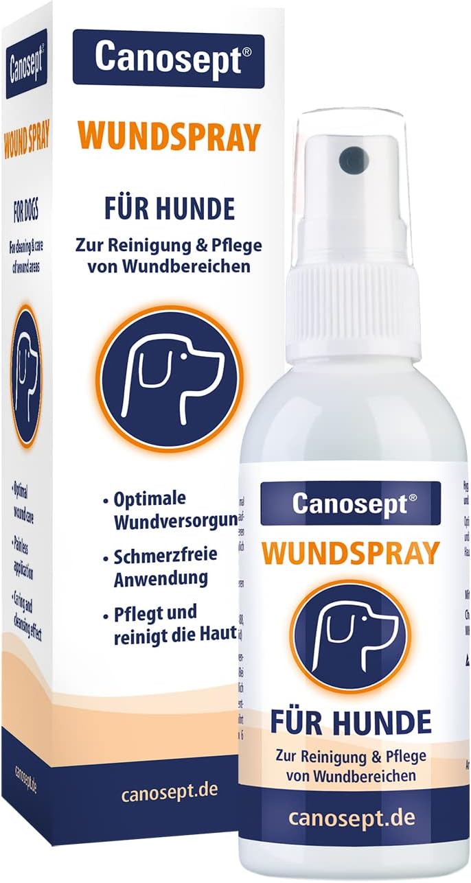 Detalle de Canosept Wundspray für Hunde – 75 ml zur Reinigung und Pflege von Wundbereichen