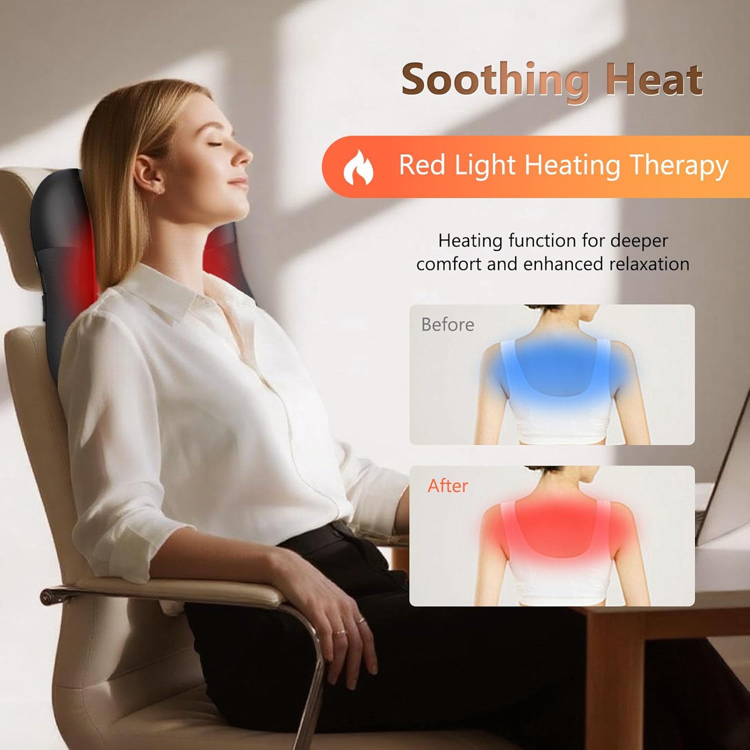 Thumbnail 3 de Back Massager with Heat 3000mAh cordless