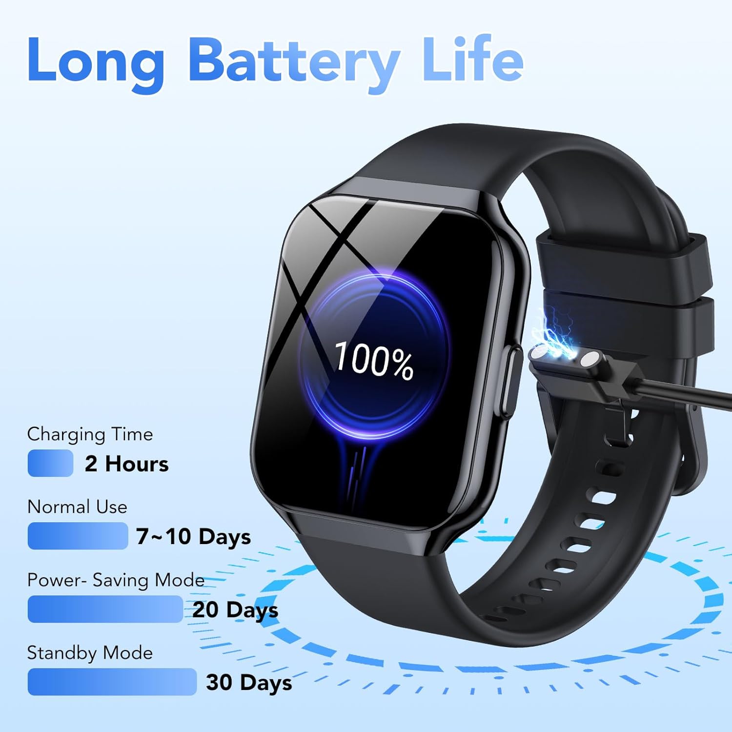 Thumbnail 1 de QCOQ Smart watch 1.96 inch HD display