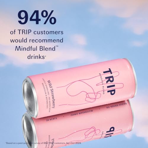 Thumbnail 8 de TRIP Calm Magnesium Drink, Wild Strawberry (12-pack) – Alcohol Free Mocktail for Relaxation