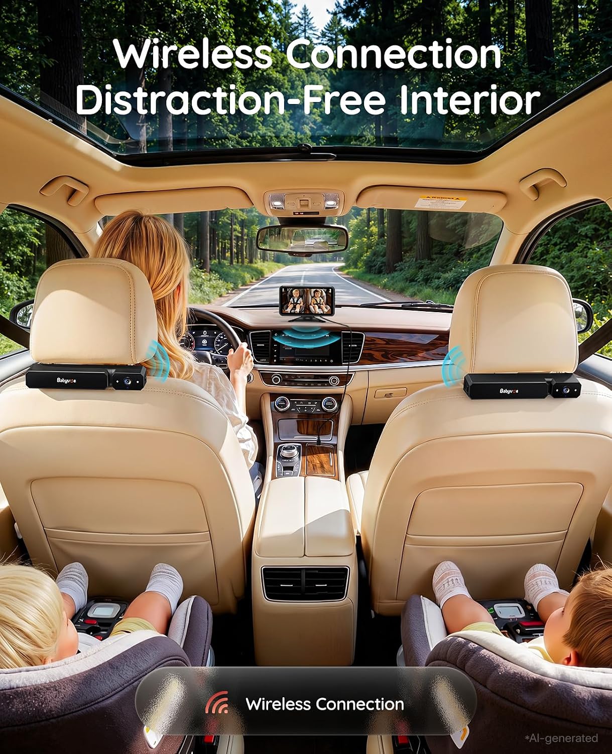 Detalle 2 de Babyvue Dual Baby Car Camera, 5.2-Inch Display