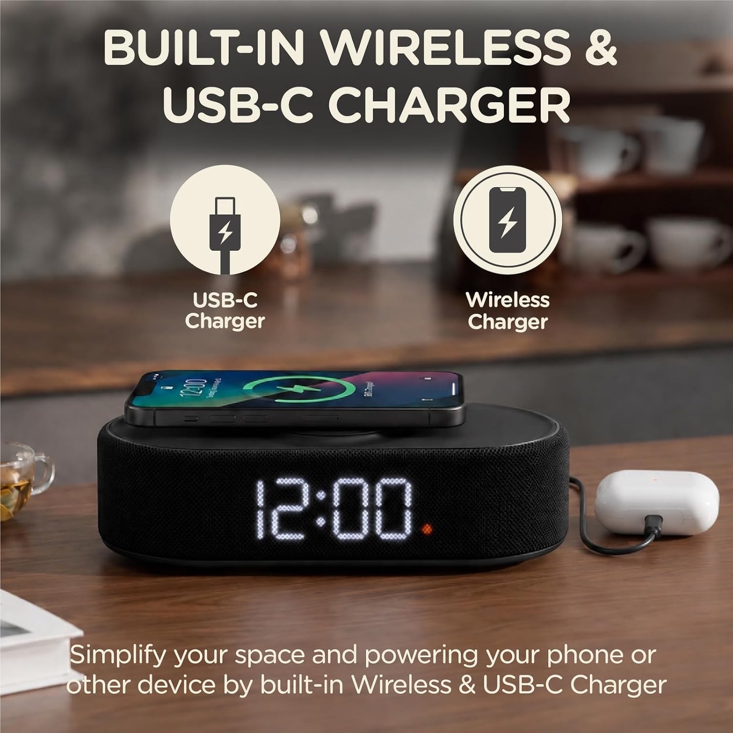 Thumbnail 1 de Lumoday Fabric Digital Alarm Clock
