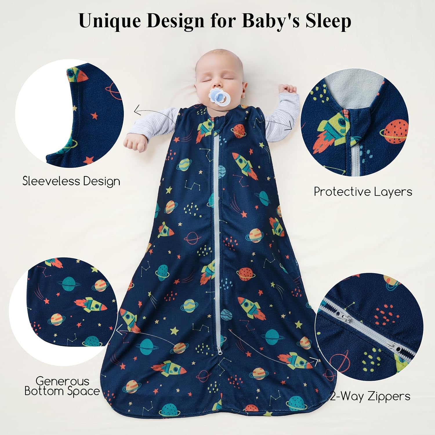 Detalle de David's Kids Baby Sleep Sack 1.5 TOG