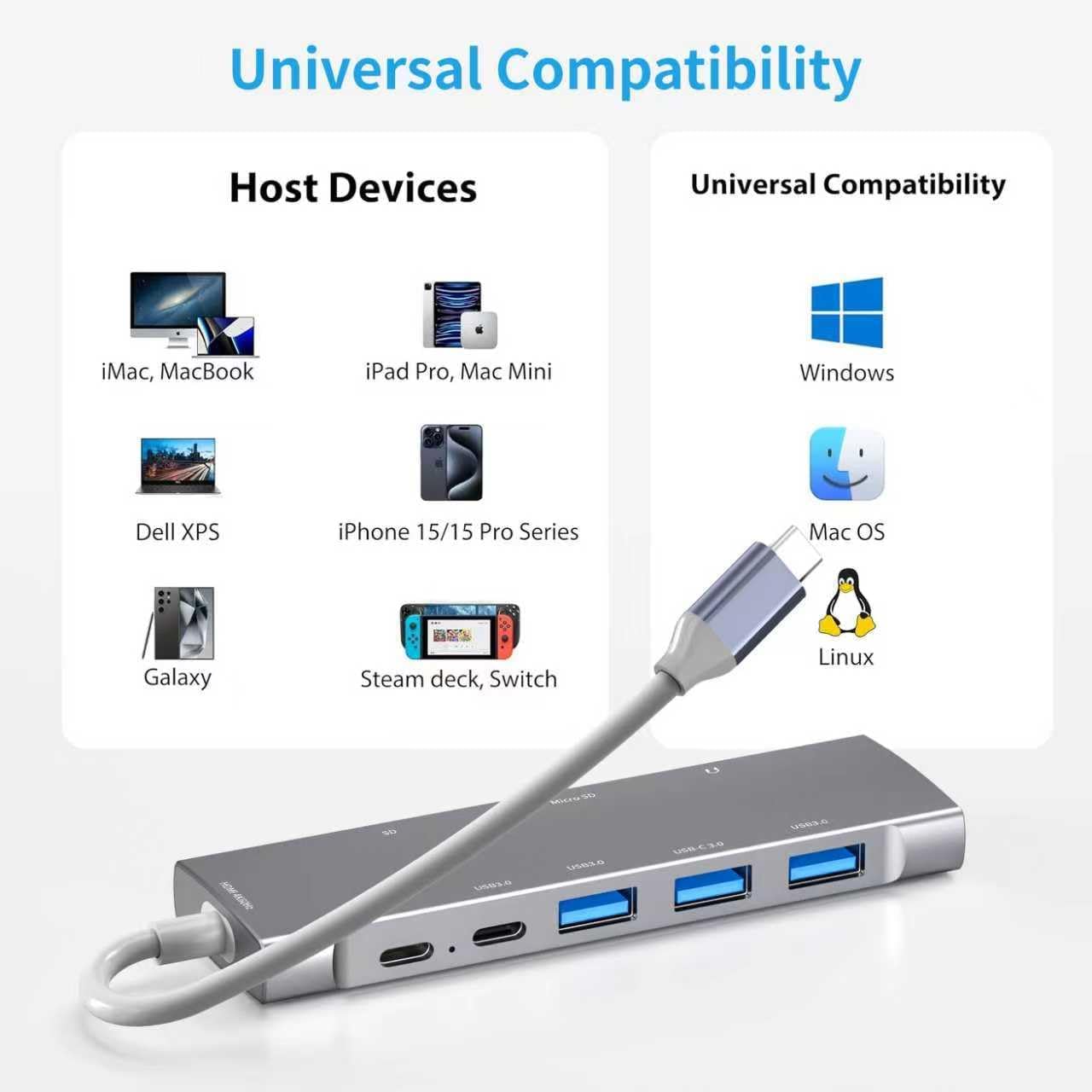 Thumbnail 2 de USB-C Hub 9-in-1 für iPad Pro 13 Zoll
